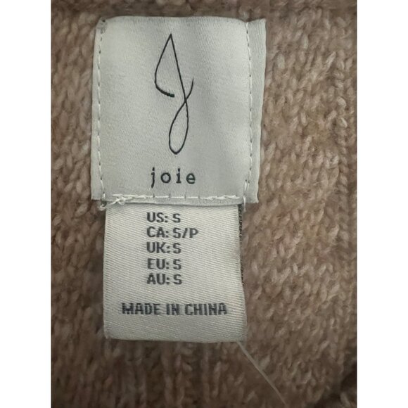 Joie Womens Beige Herringbone Pattern Crewneck Sweater Size Small - Picture 4 of 12